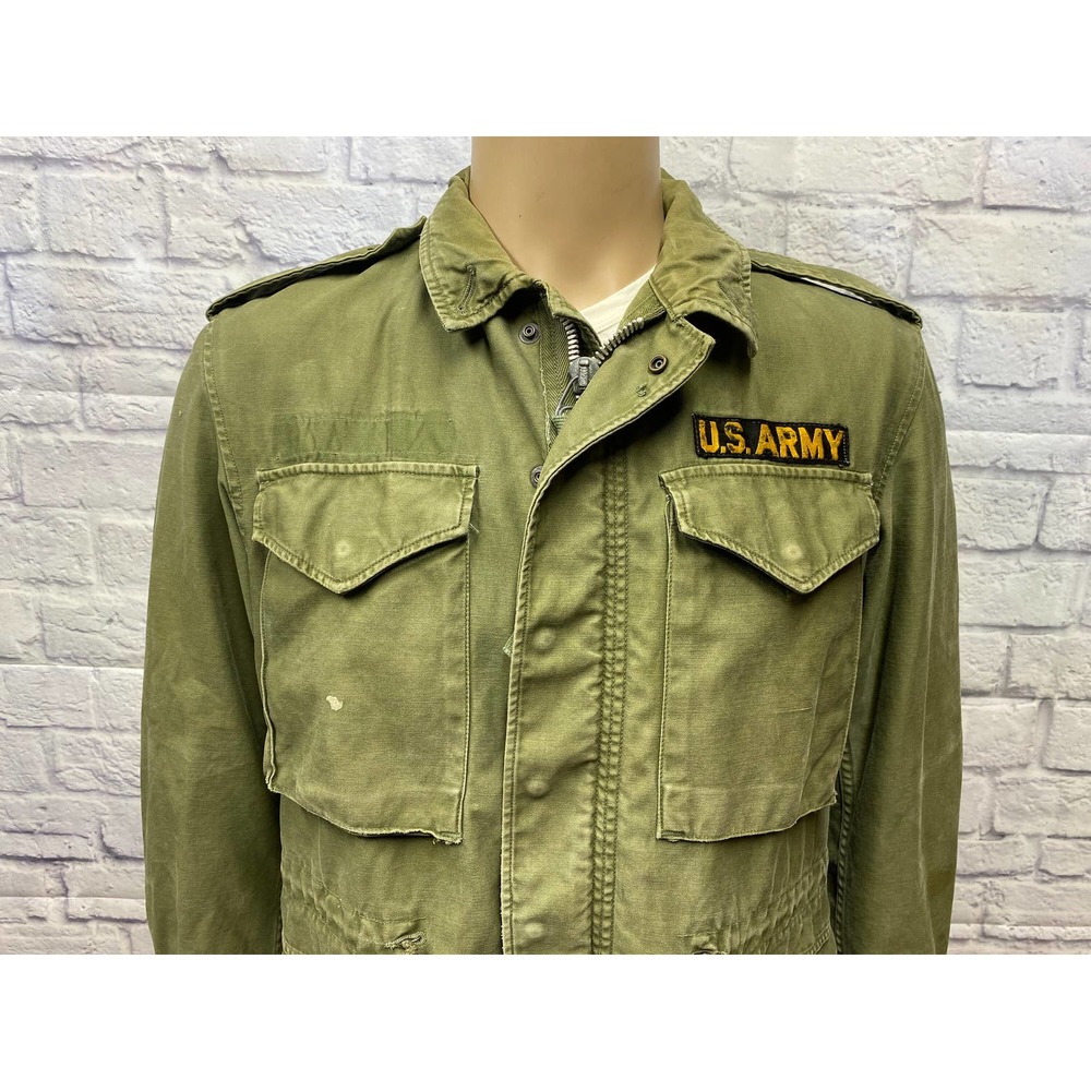 1951's Korean war M-51 field jacket US Army fatigue utility size small short.
